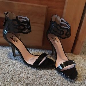 Shiny Black Heels